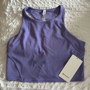 lululemon Wunder train racer back tank - dark lavender size 12